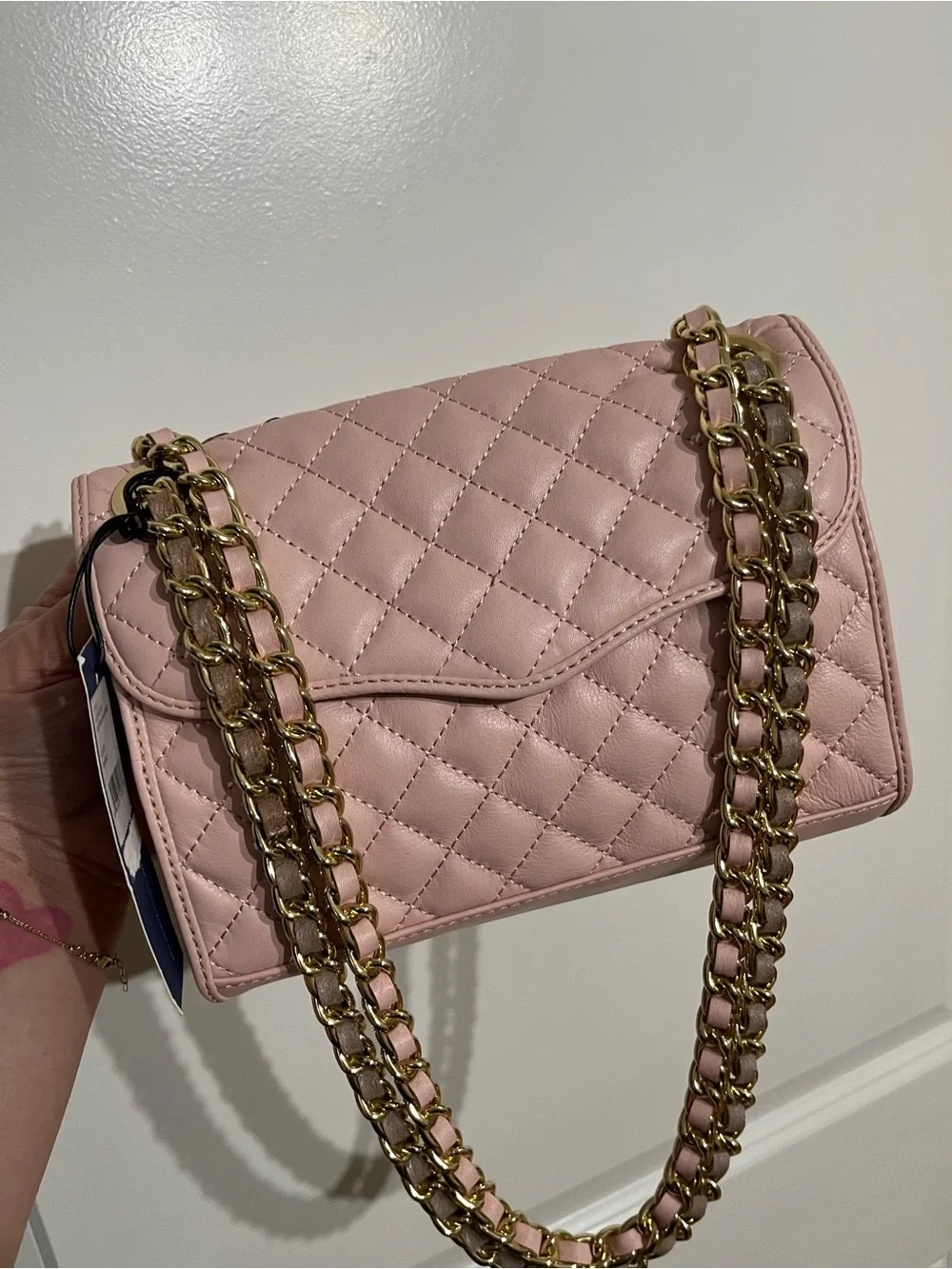NWT! Rebecca Minkoff Mini Quilted Affair Pink Quartz